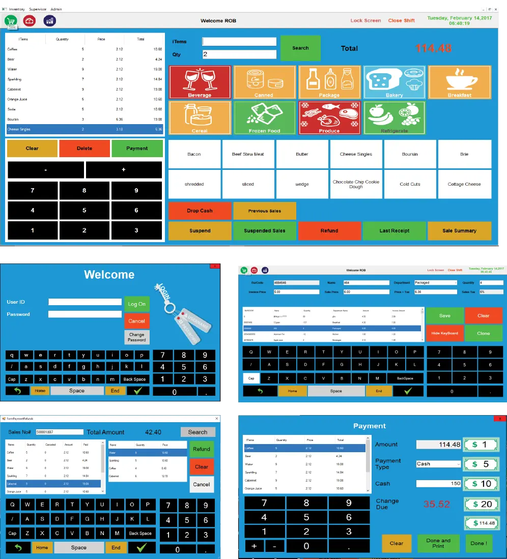 Pameric POS Interface